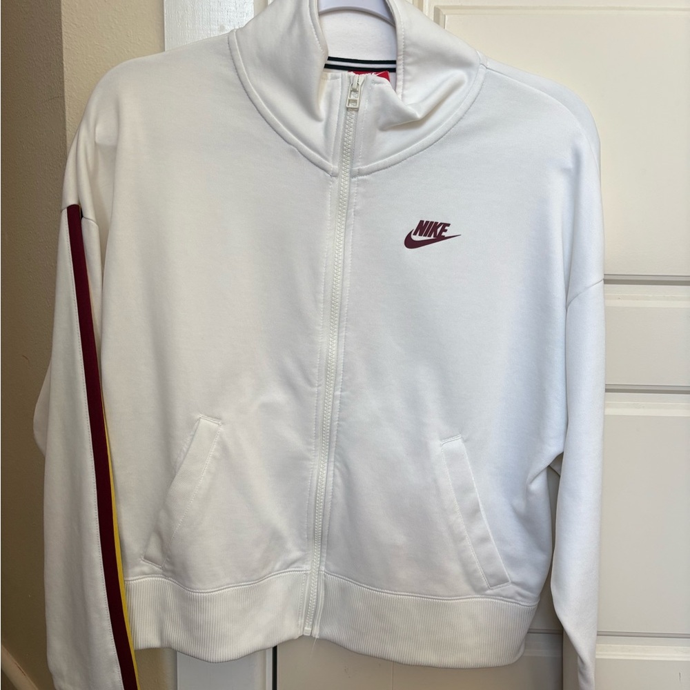Nike White Jacket with Red Accents
